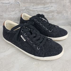 Taos STAR BURST Black Wool Sneakers 7.5